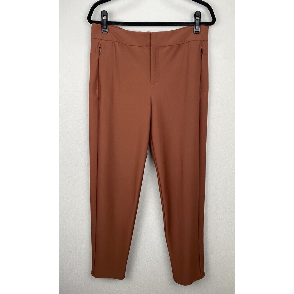 Athleta Pants Stellar Skinny Trouser Womens Size 14 Tall Burnt Orange Athleisure